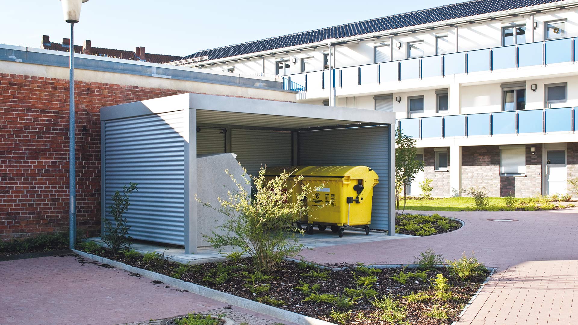 Wertstoffüberdachung MULTIPORT® in Verden