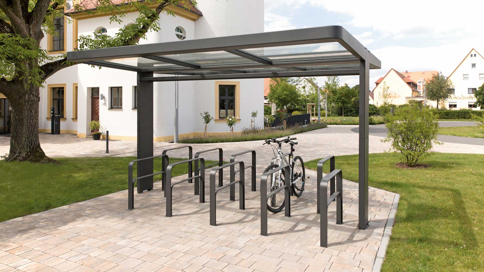 Fahrradüberdachung PURE in Gremsdorf