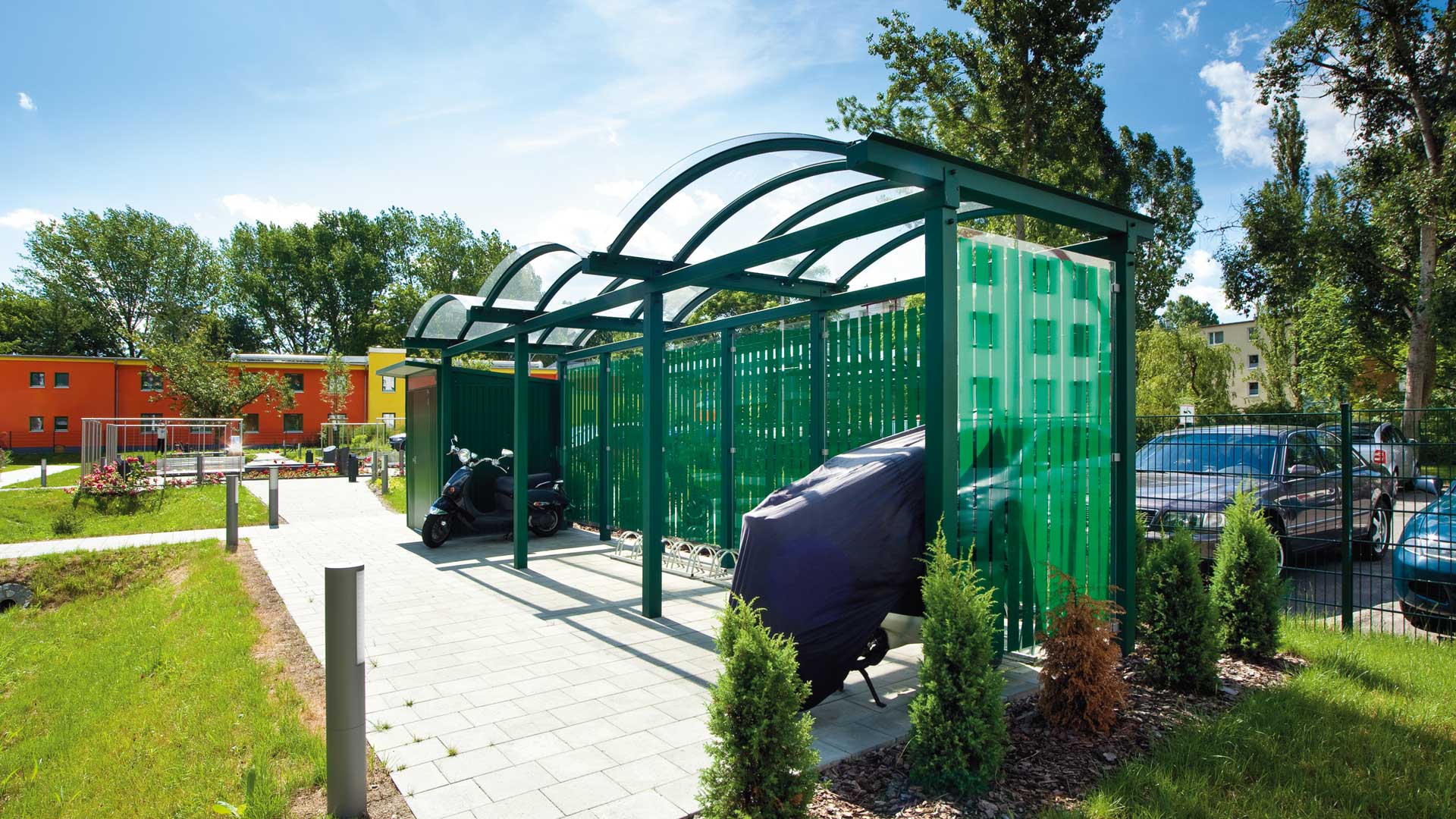 Fahrradüberdachung KALLISTO in Berlin