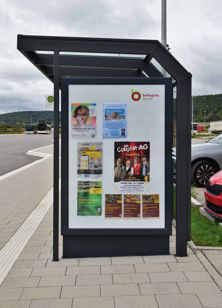 Werbevitrine CITY-LIGHT in Beilngries