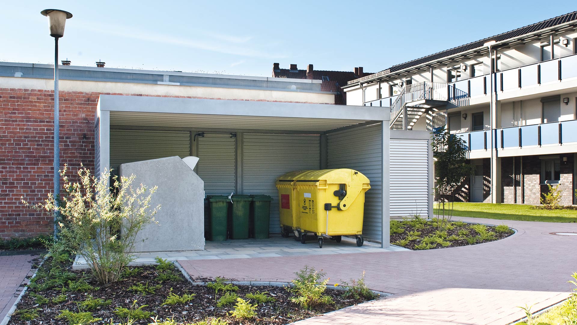 Wertstoffüberdachung MULTIPORT® in Verden