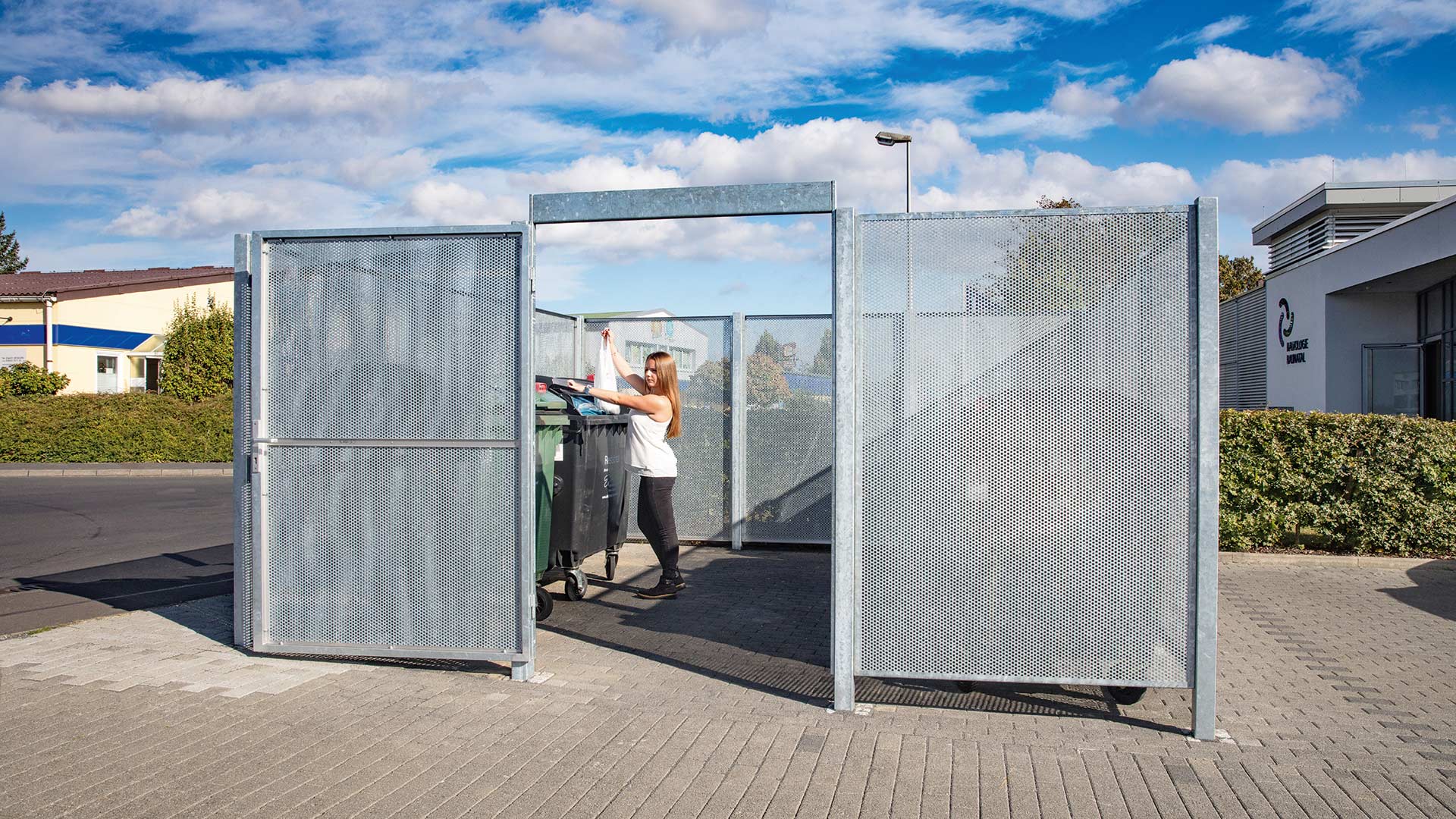 Wertstoffumhausung MURO in Baunatal