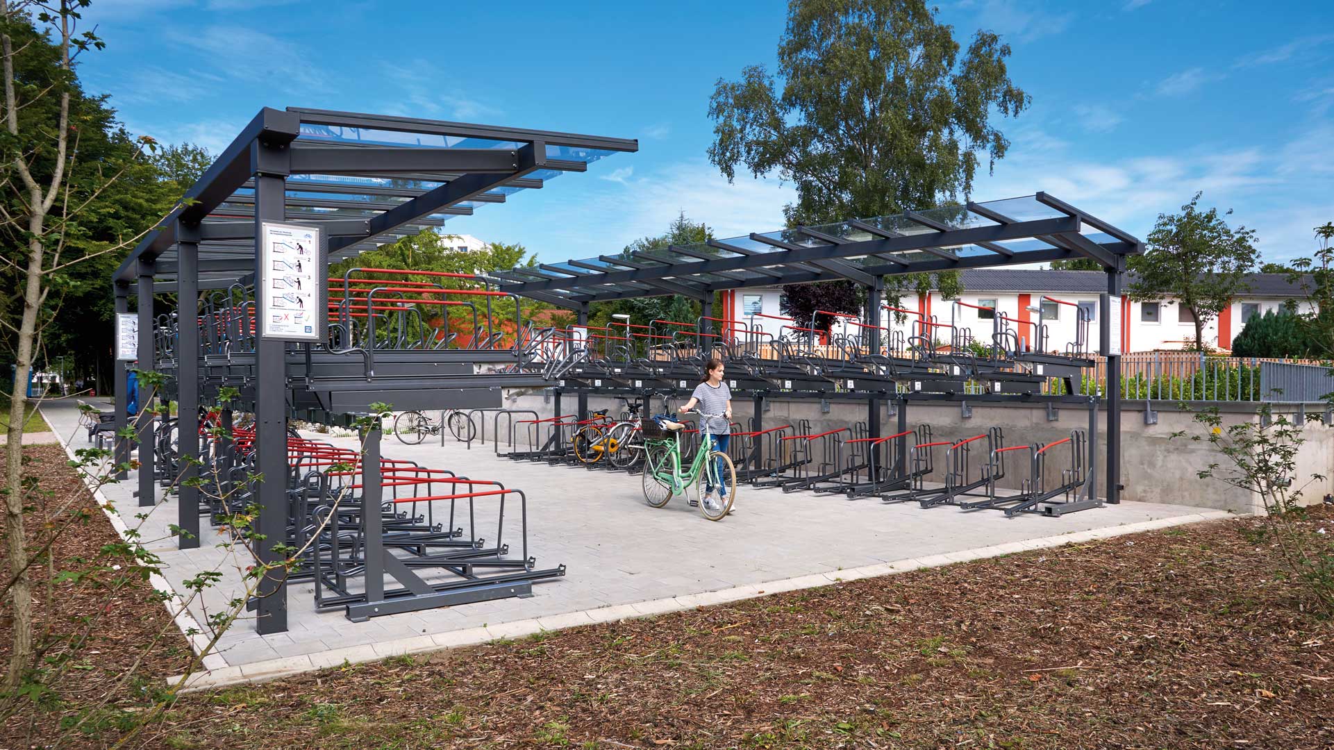 Fahrradüberdachung TUCANA in Oldenfelde