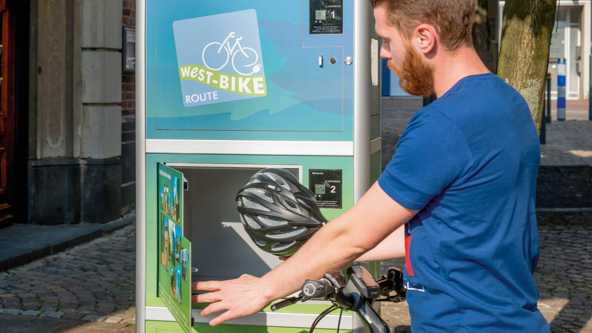 E-Bike Ladestellenschrank AMARO in Westbikeroute