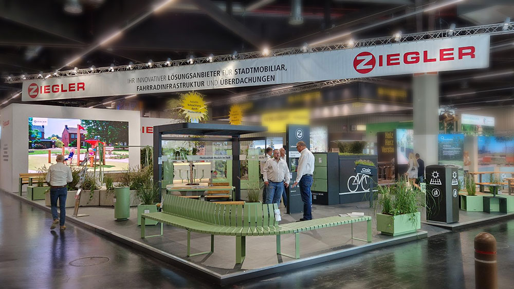 Der ZIEGLER-Messestand auf der GaLaBau 2026.