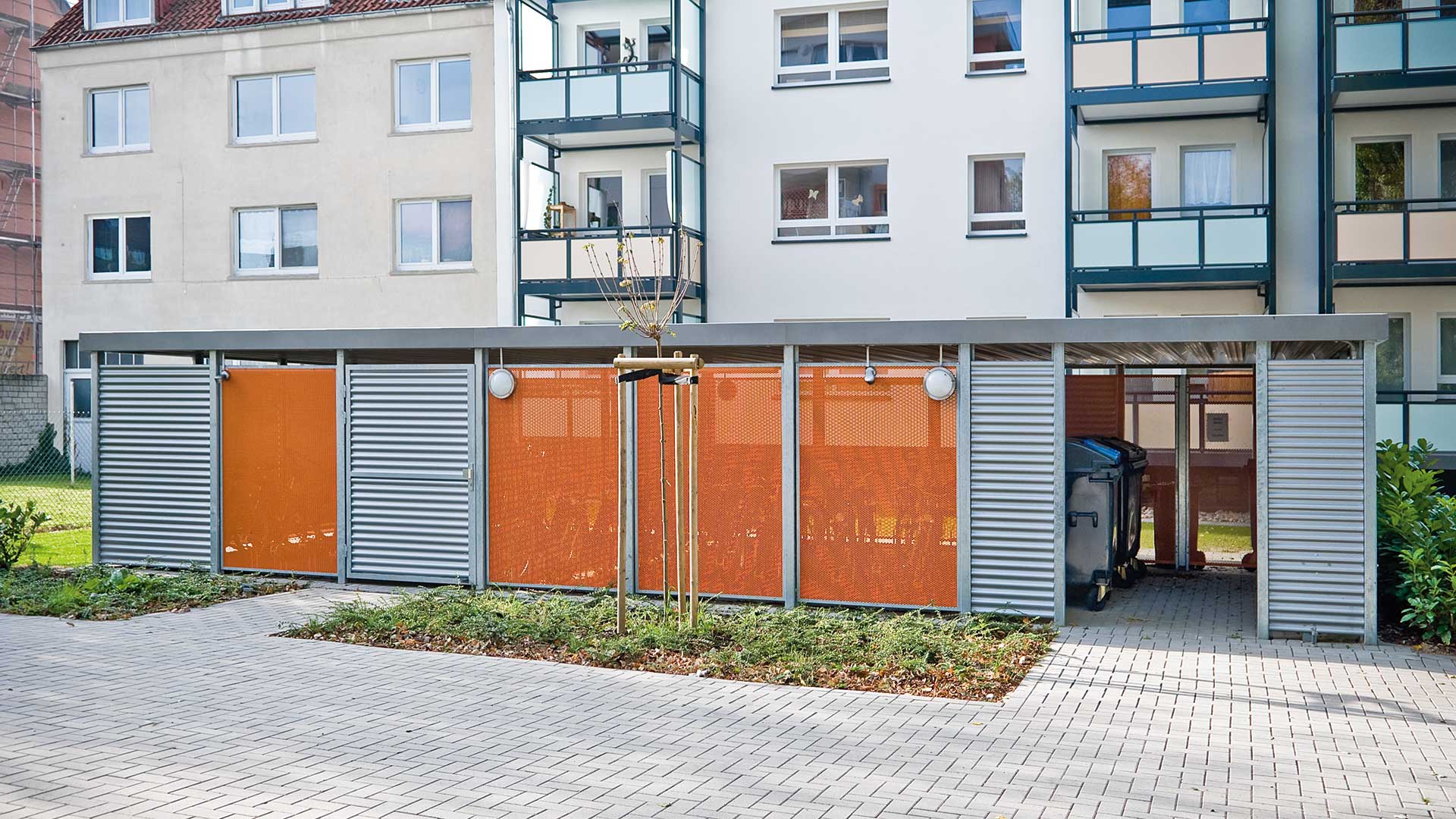 Wertstoffüberdachung FLEXI-BOX in Osnabrück