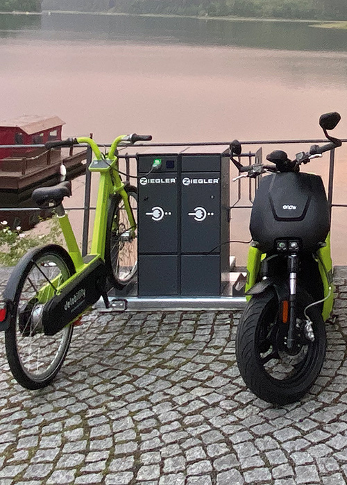 Fahrradabstellanlage VELO-CONNECTOR in Saalburg