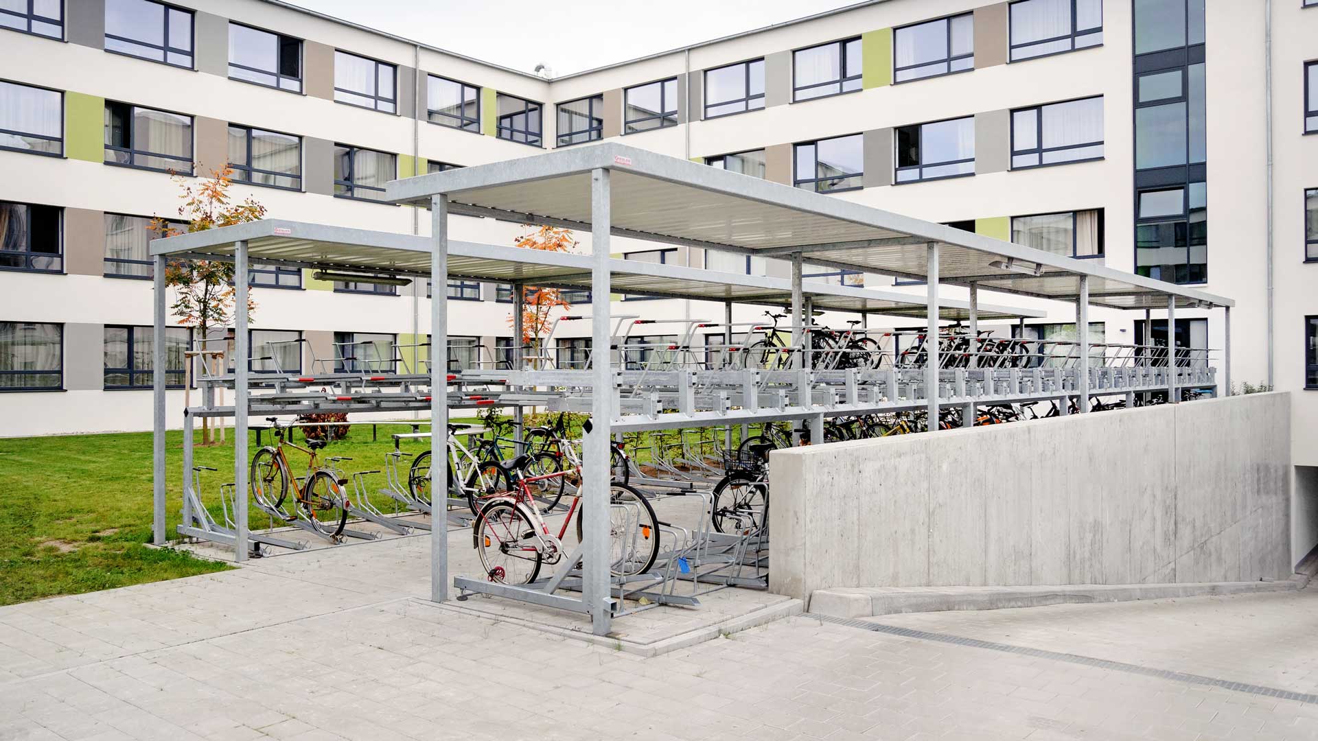 Fahrradüberdachung LUNA in Frankfurt