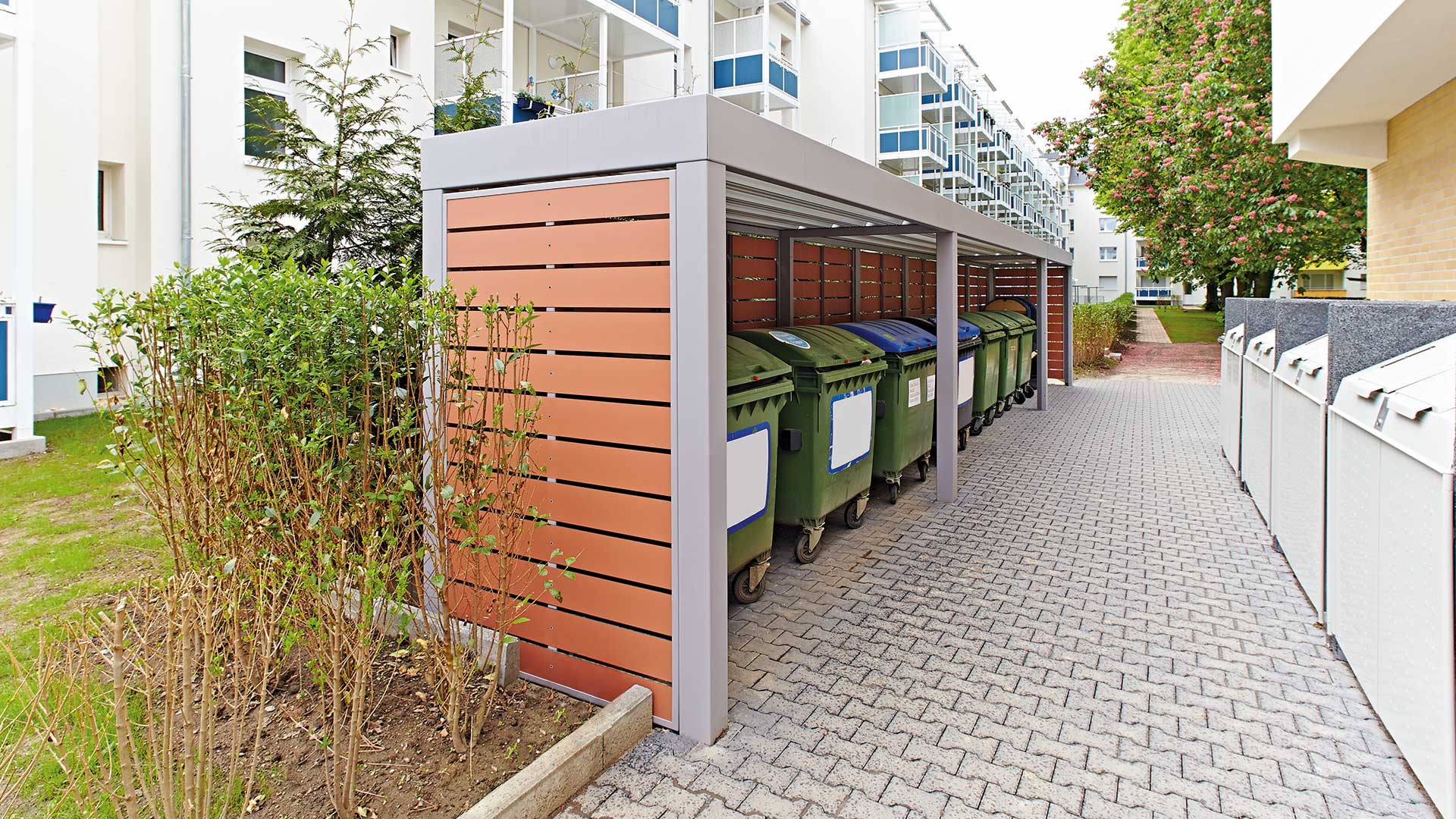 Wertstoffüberdachung MULTIPORT® in Köln