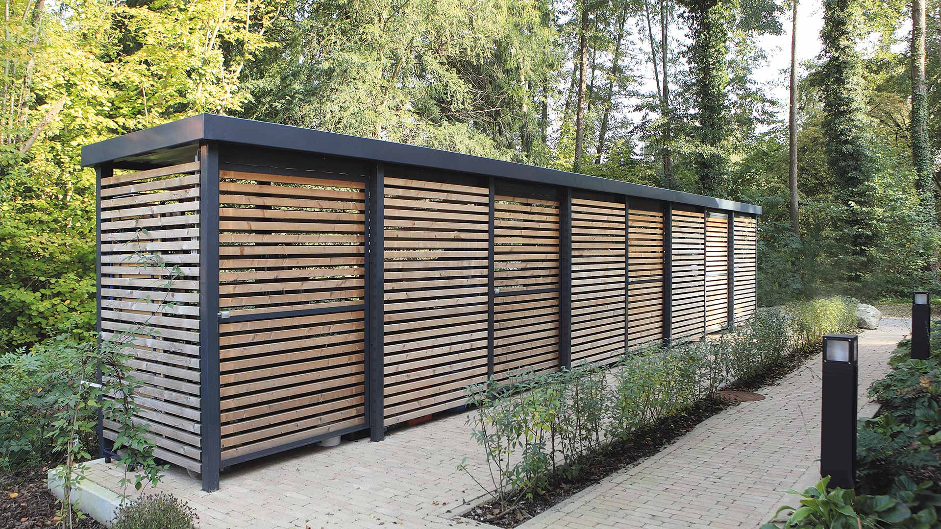 Wertstoffüberdachung FLEXI-BOX in Wienhausen