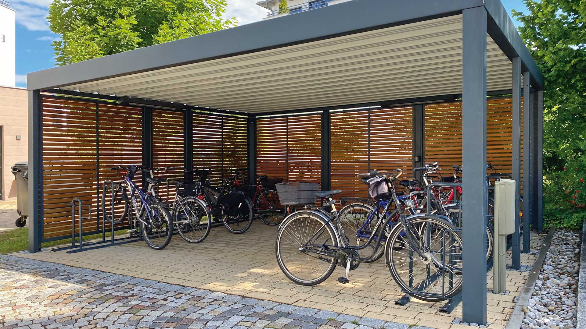 Fahrradüberdachung MULTIPORT® Rad in Eichenau