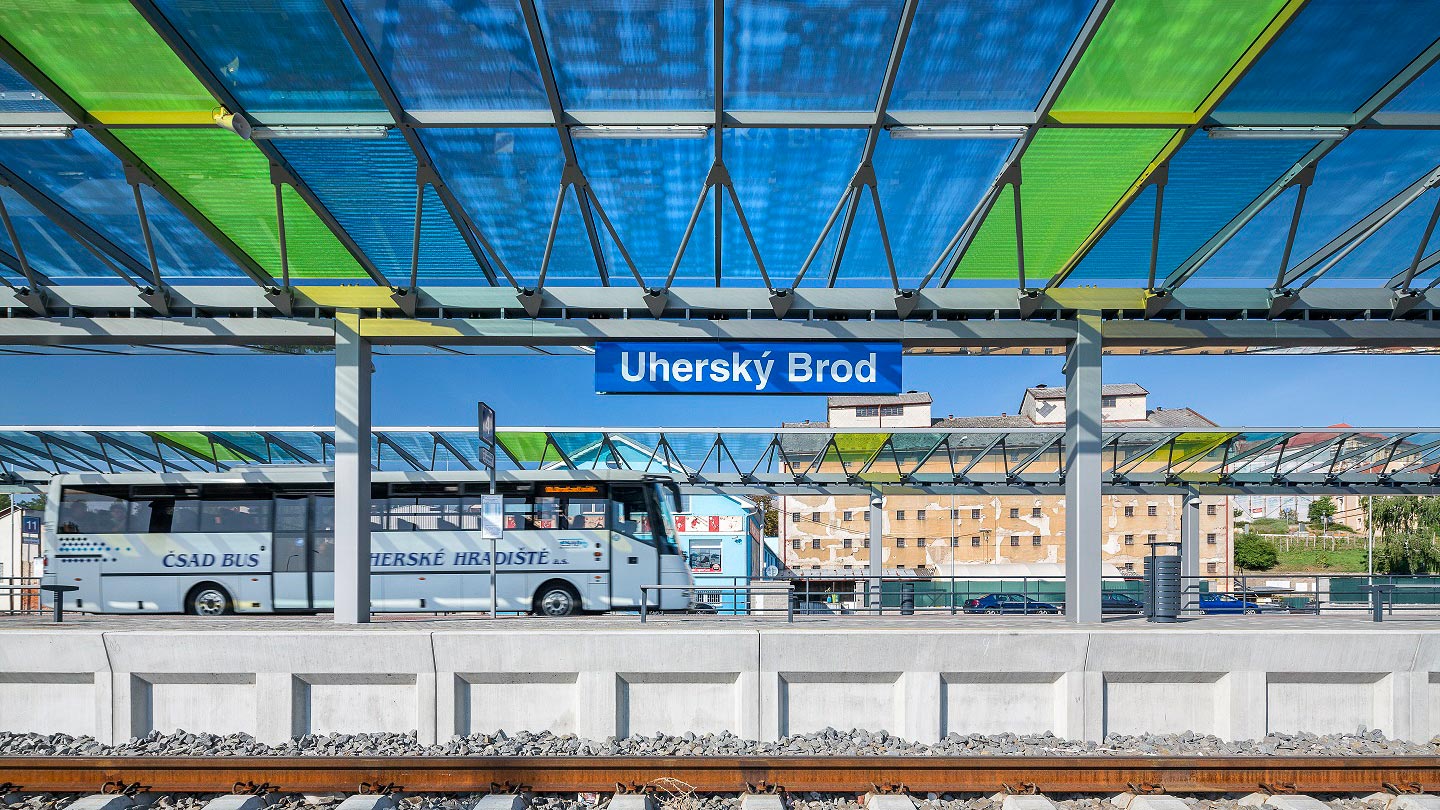 Bahnsteigüberdachung Uherský Brod