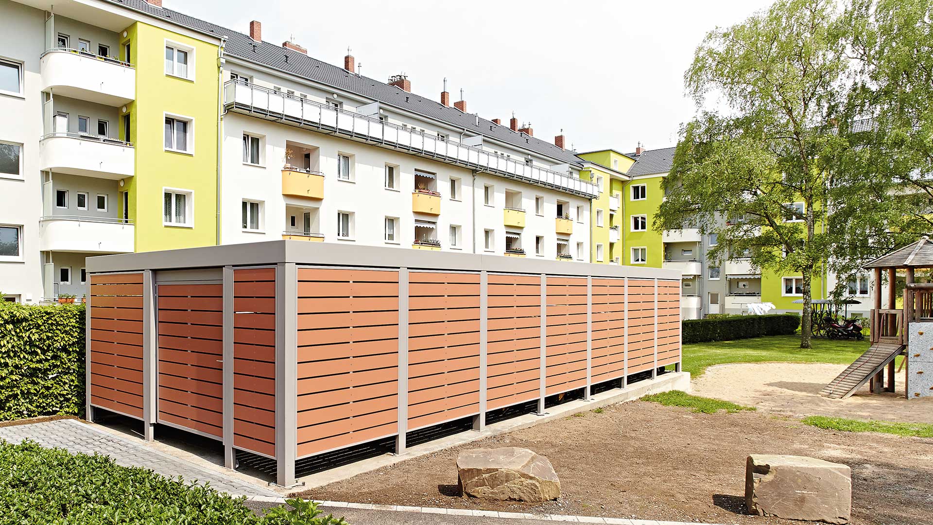 Wertstoffüberdachung MULTIPORT® in Köln