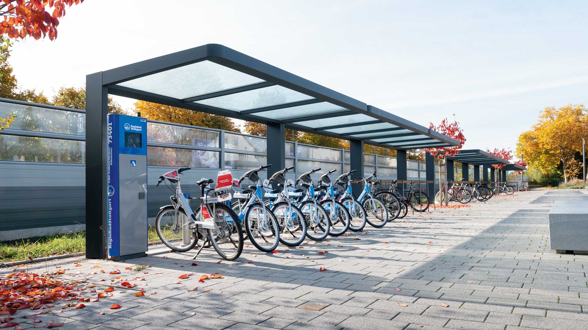 Fahrradüberdachung PURE in Freiberg