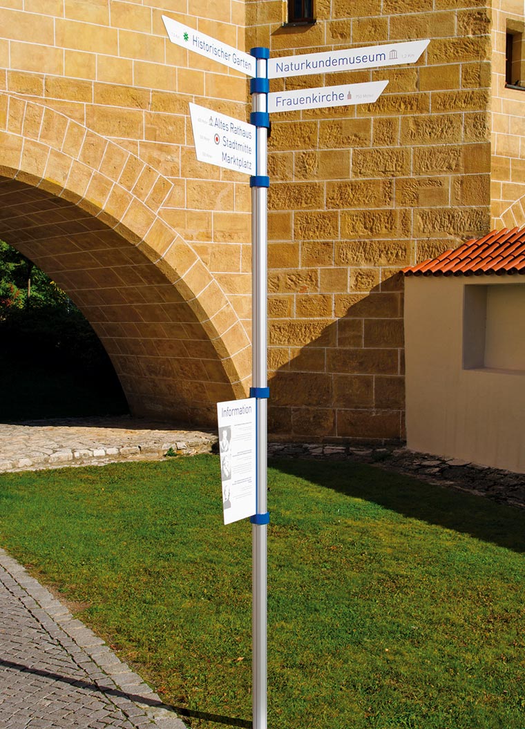 Leit- und Orientierungssystem KOROPI für den Außenbereich