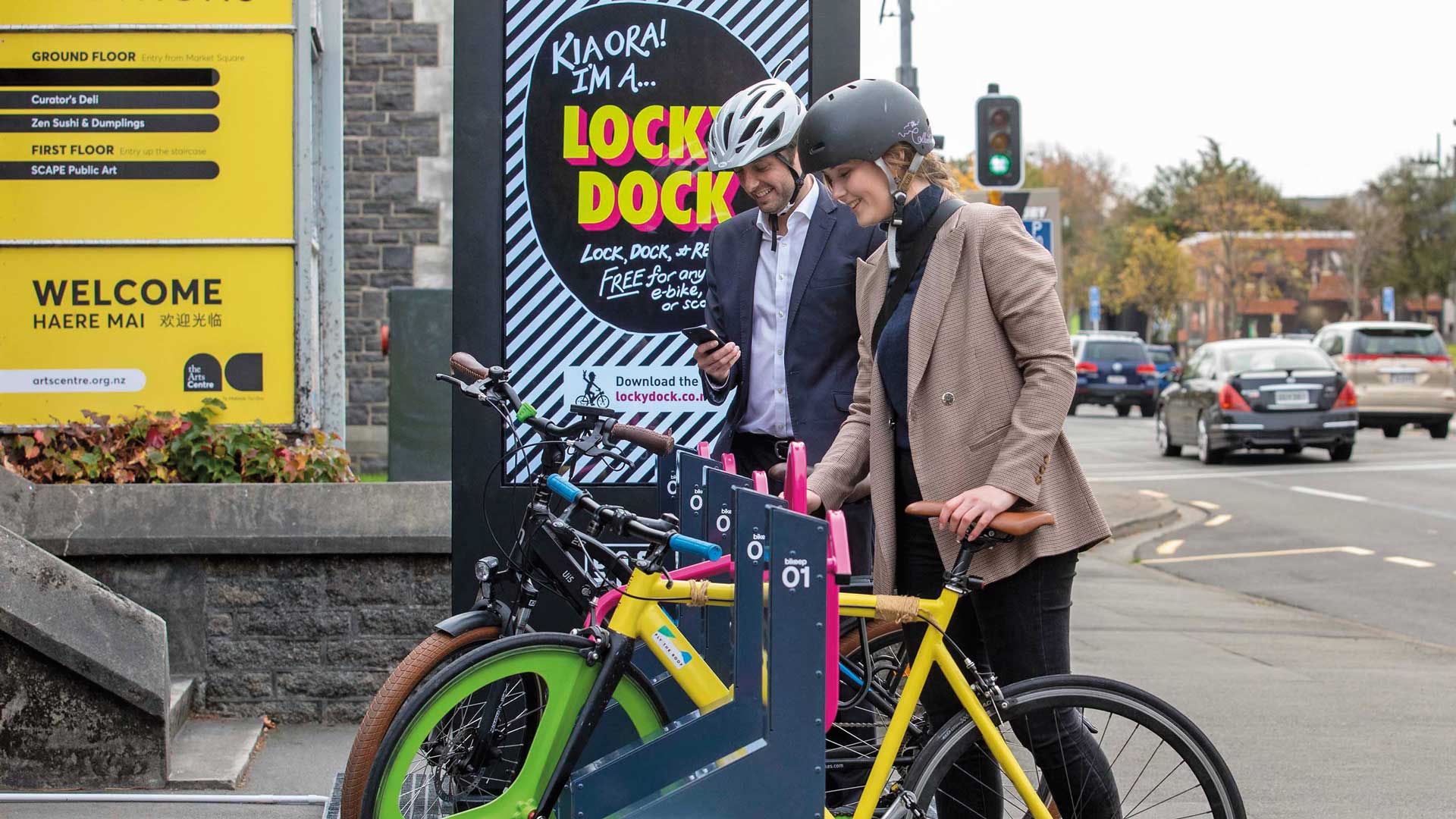 Fahrradabstellanlage BIKEEP in Christchurch