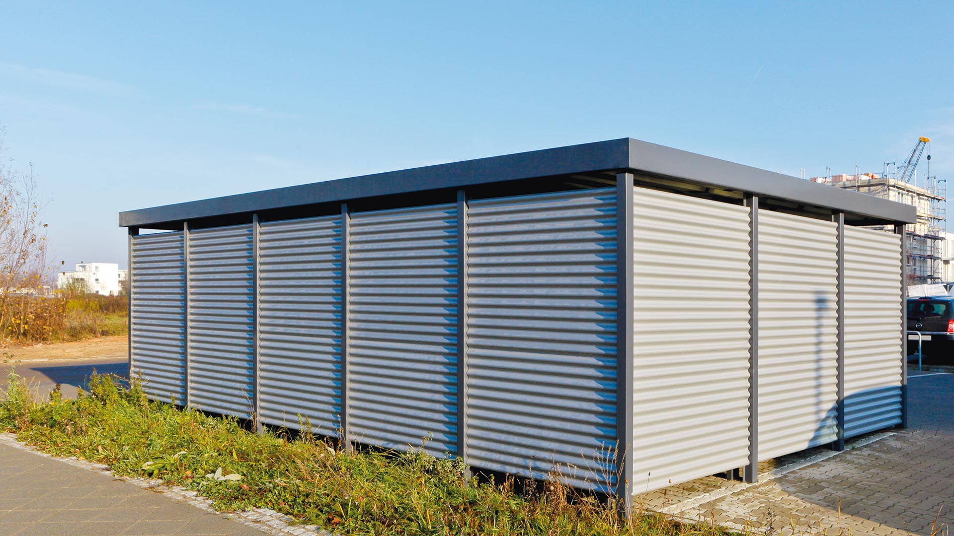 Wertstoffüberdachung FLEXI-BOX in Lübeck