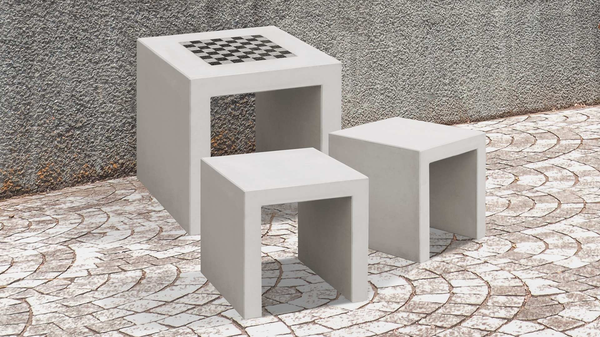 Schachbretttisch SENJA der Marke GRAFE BETON