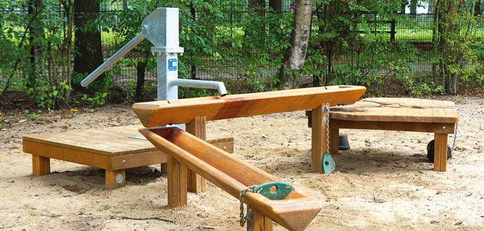 Wasserspielplatz NAHLA für Spielflächen nutzen