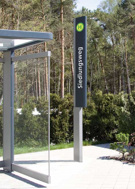 Haltestelleninformationsystem PURE als Beispiel