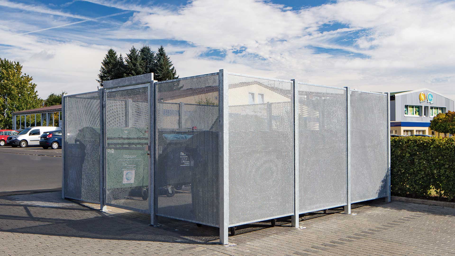 Wertstoffumhausung MURO in Baunatal