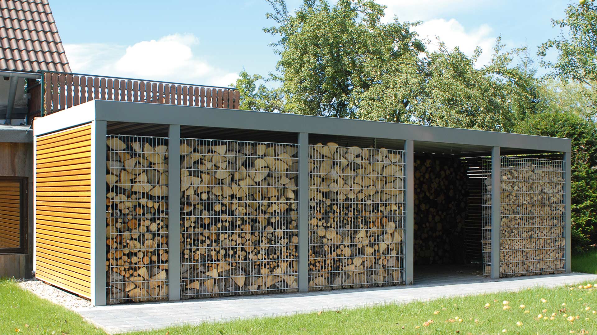 Wertstoffüberdachung FLEXI-BOX in Losheim am See