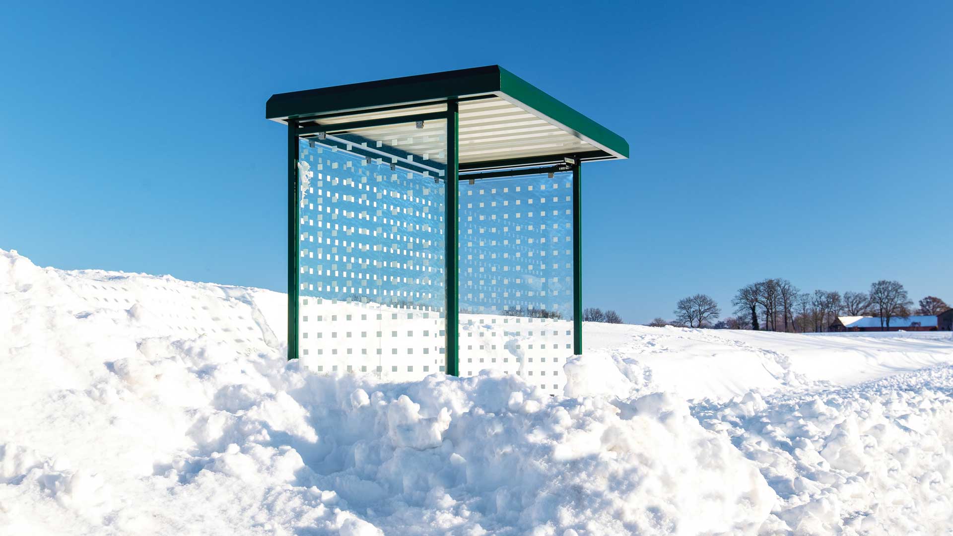 Schneelast: Wartehalle LEONIS