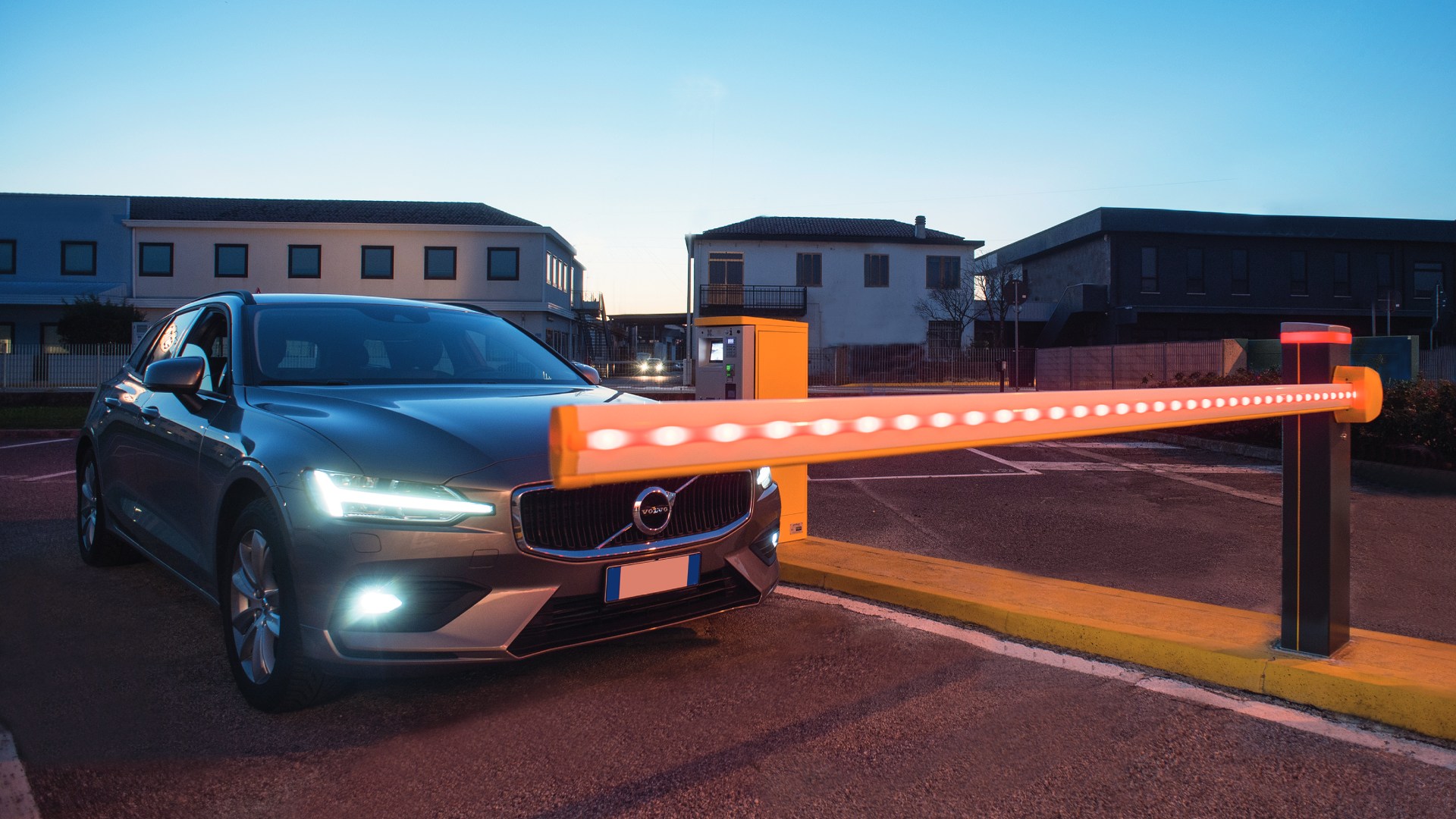 Wegesperre in der Dunkelheit