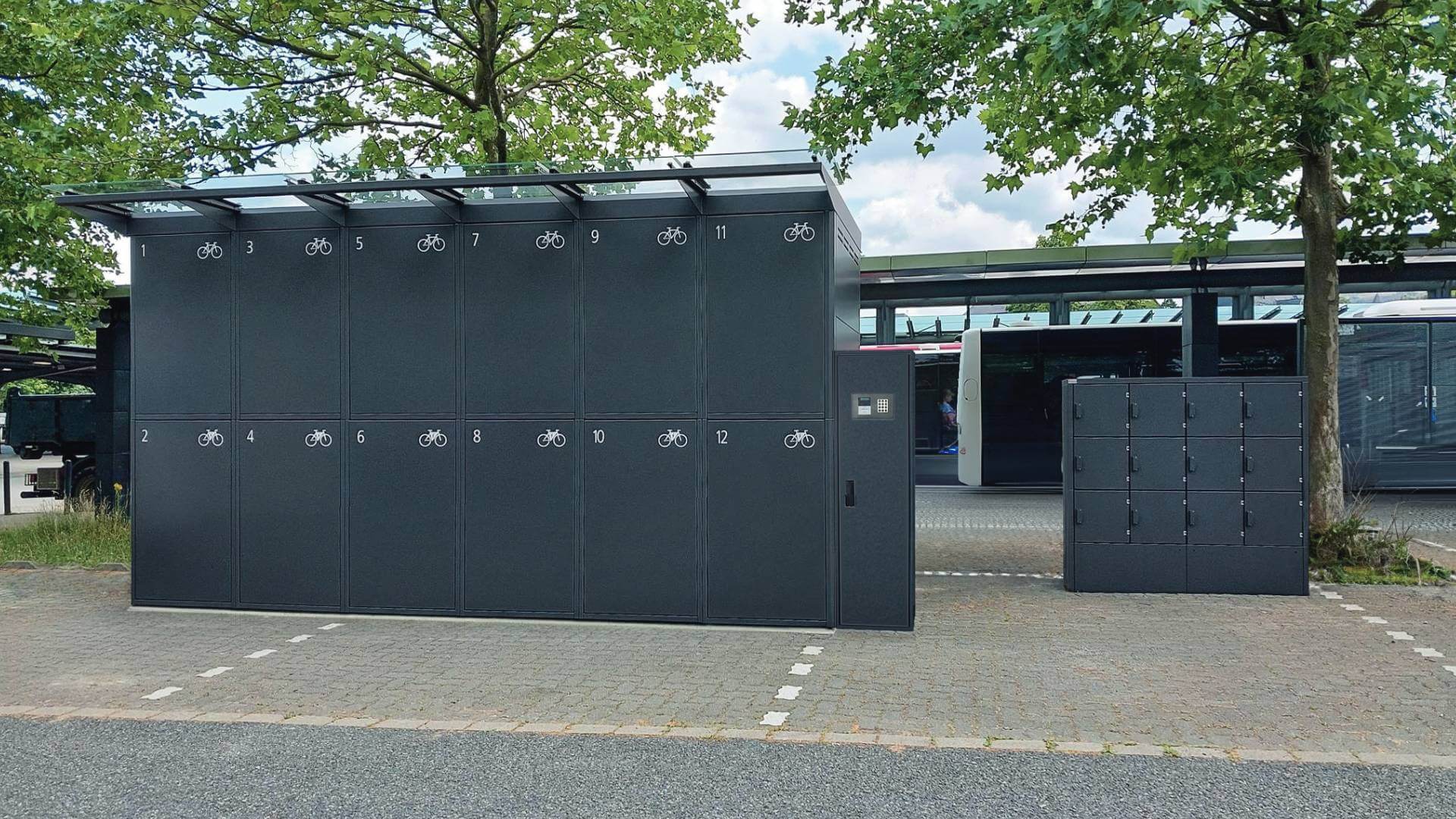 SmartBikeBox-mit-Fullerton-E Fahrradgarage