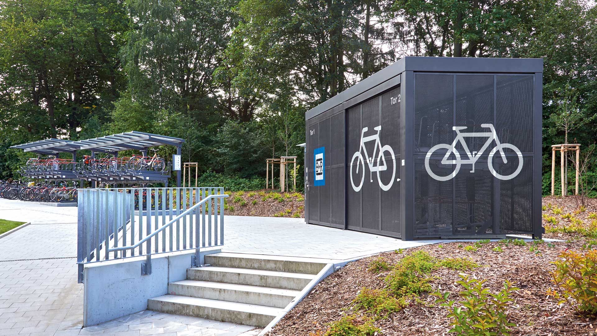 Bike+Ride-Stationen in Hamburg Fahrradhaus MULTIPORT: Oldenfelde