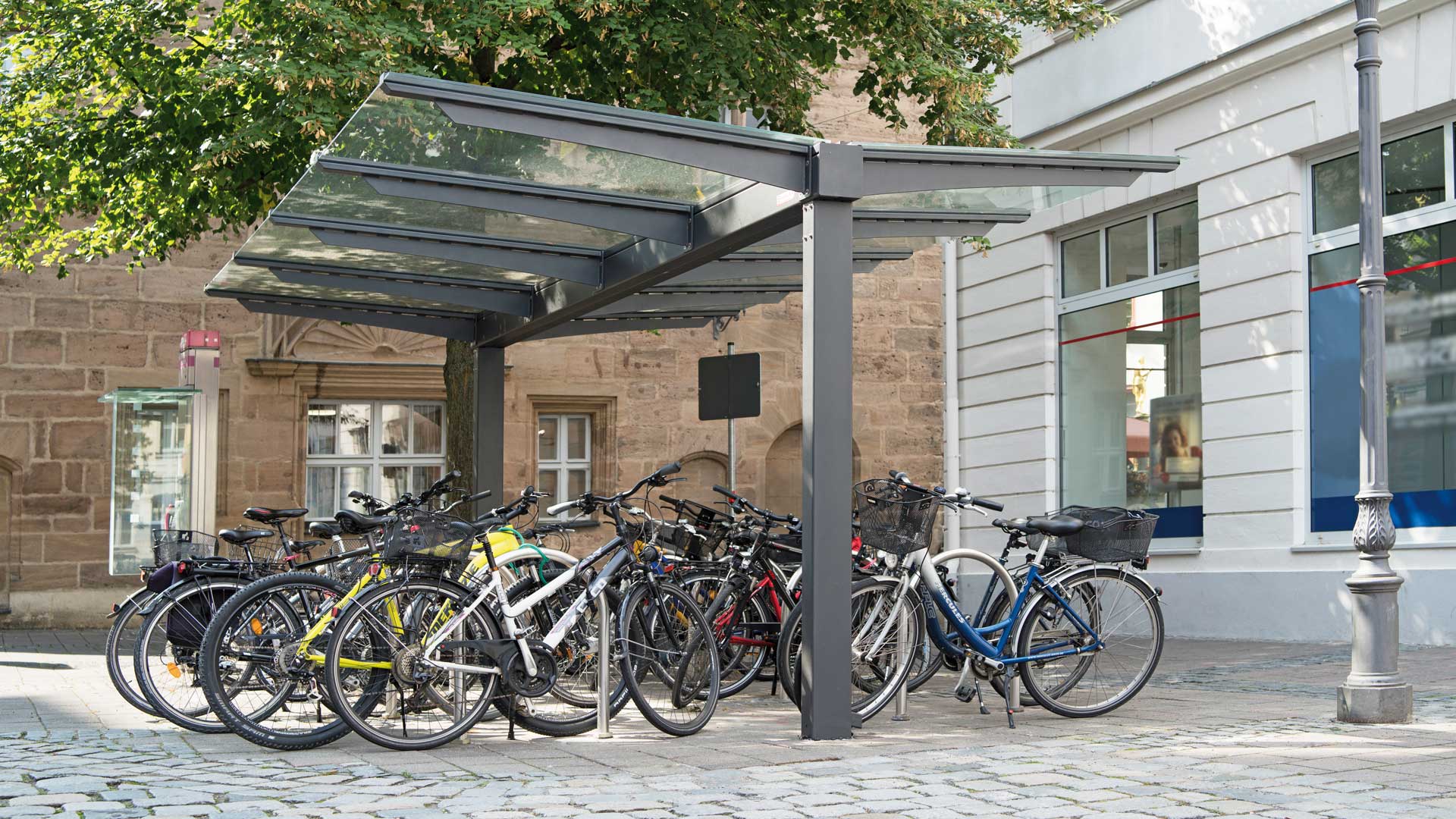 Fahrradüberdachung VIRGO in Ansbach