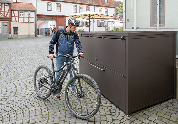 Fahrradgarage STYLEOUT Garage in der Innenstadt