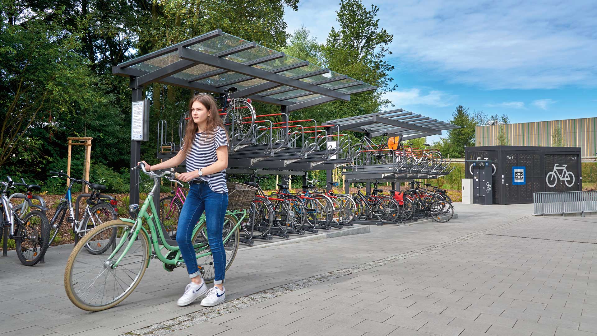 Fahrradüberdachung TUCANA in Oldenfelde