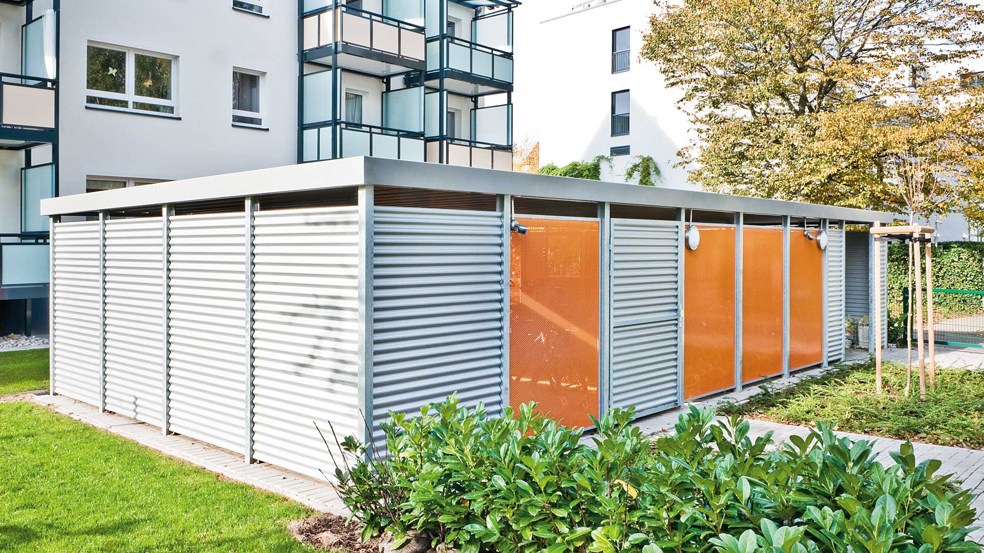 Wertstoffüberdachung FLEXI-BOX in Osnabrück