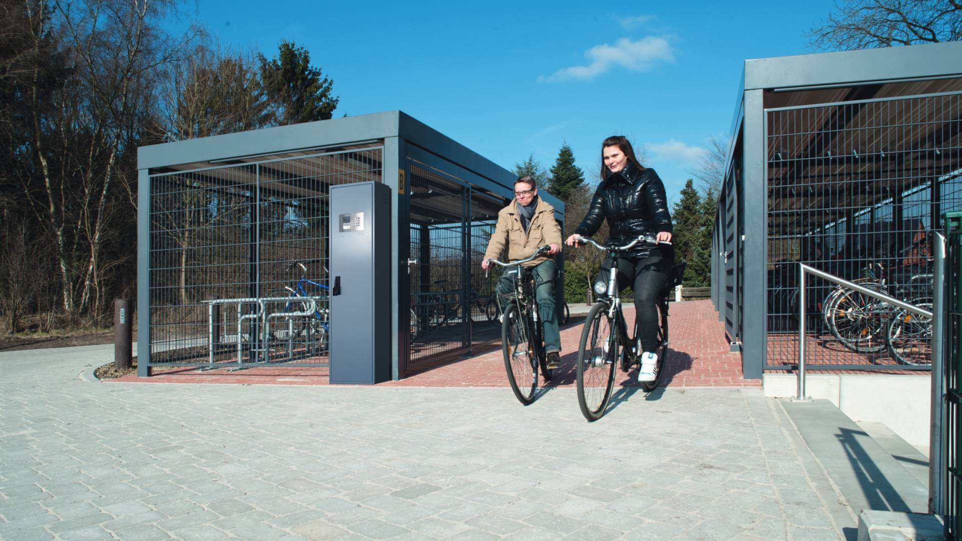 Fahrradabstellanlage für sicheres Abstellen von Fahrrädern