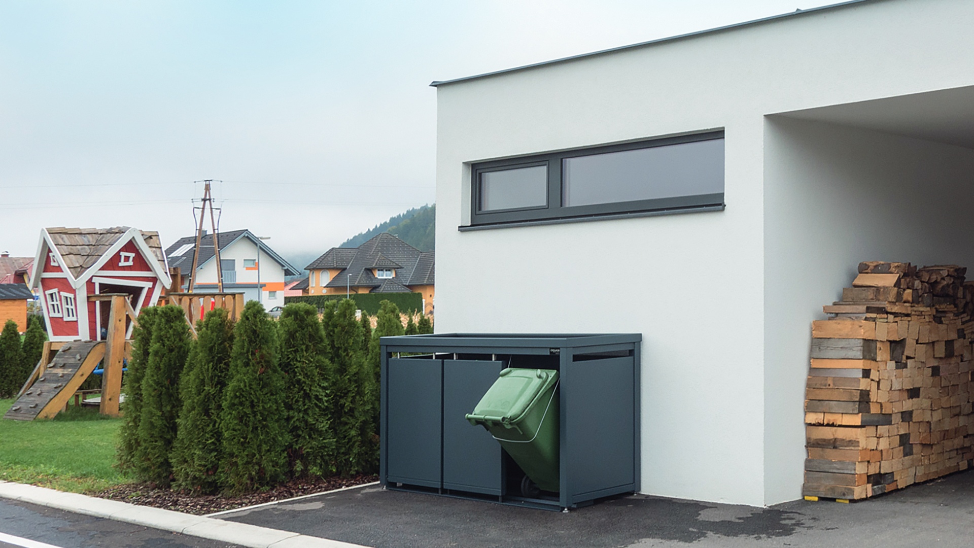 Mülltonnen verstecken