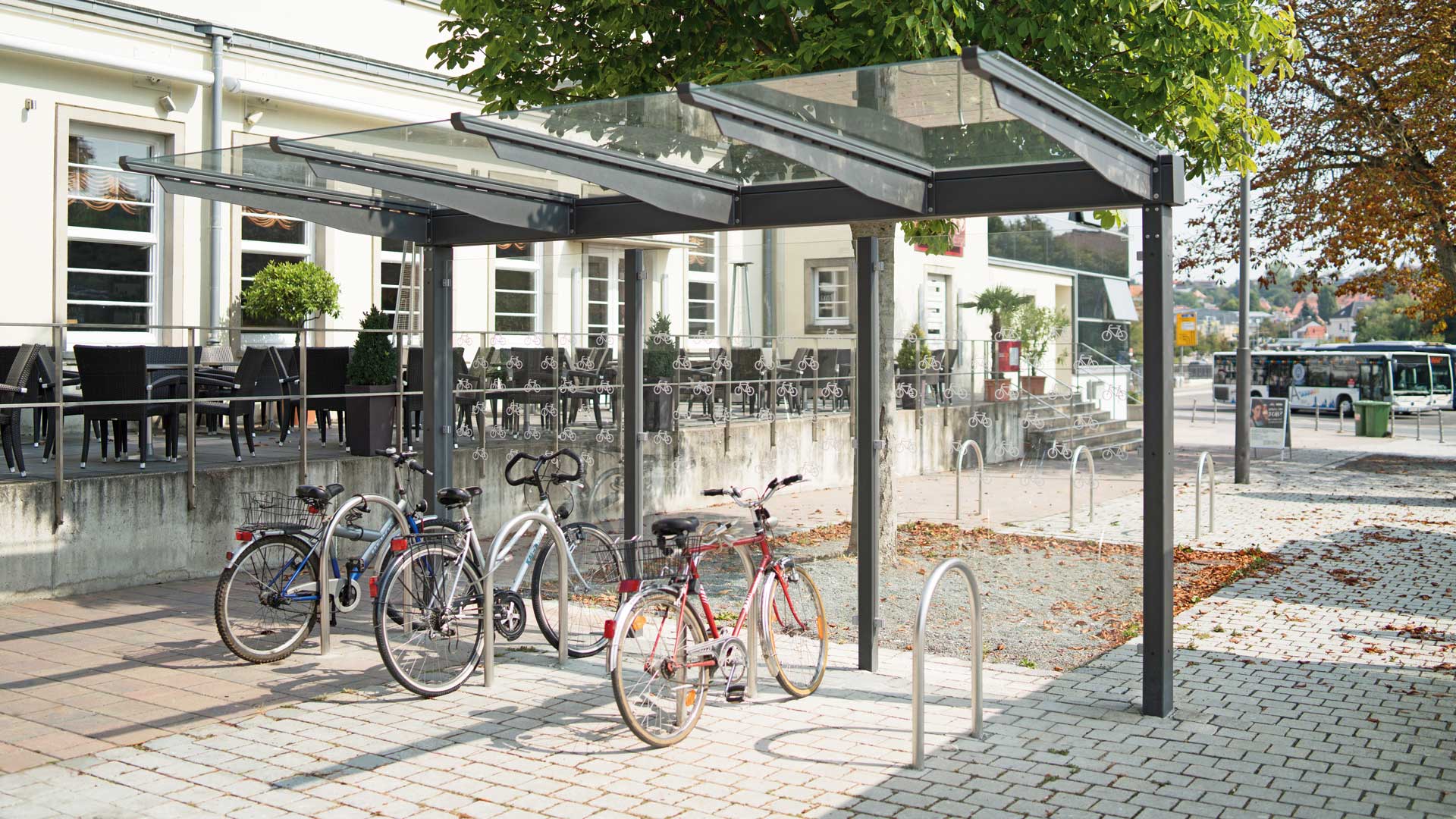 Fahrradüberdachung VIRGO in Ansbach