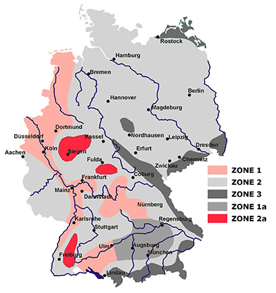 Höhenlage Deutschland Karte | Landkarte