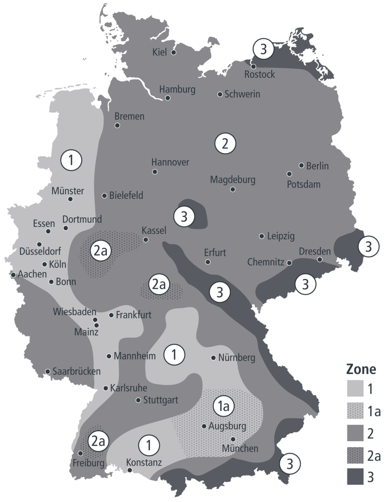 ZIEGLER Schneelastzonenkarte