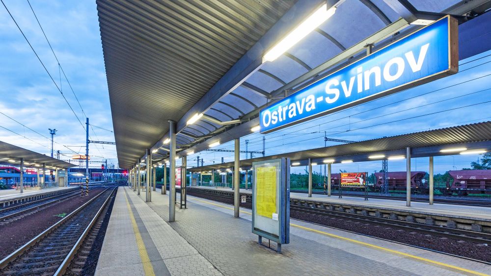 Überdachung von Bahnsteigen in Ostrava