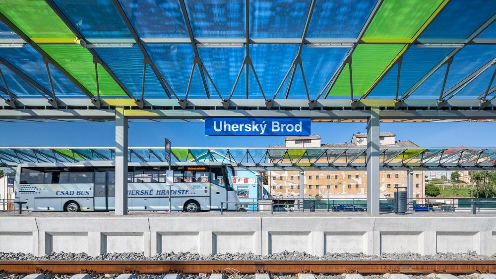 Bahnsteigüberdachung Uherský Brod