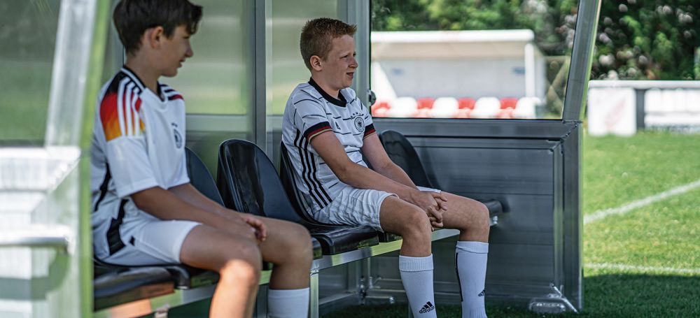 Spielerkabine CALCIO im Einsatz