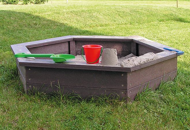 Sandkasten Maulwurf für Spielflächen