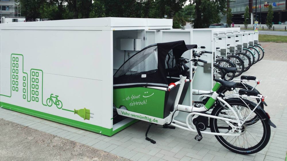 Ladestation für Lastenräder mit Anlagensteuerung 